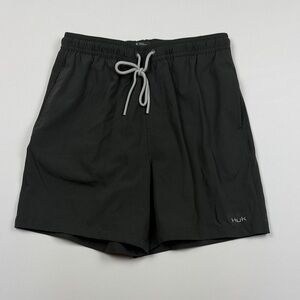 Huk Charcoal Gray Drawstring Shorts Men’s Small!
